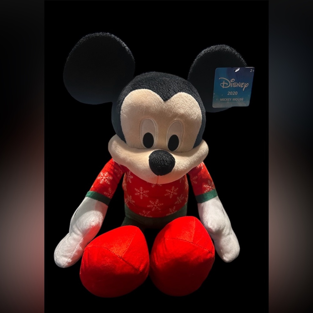 Disney Mickey Mouse Christmas 2020 plush stuffy NWT. Surface wash. 21-22 inch
